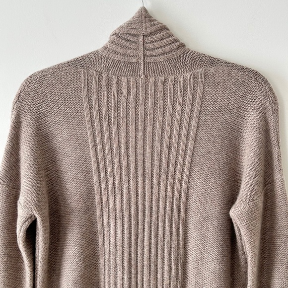 Ann Taylor LOFT Beige Shawl Collar Open Cardigan - Picture 11 of 16